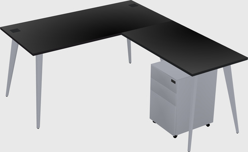Modern L-shaped Office Desk