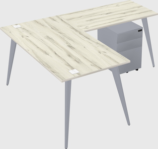 Modern l-shaped office desk