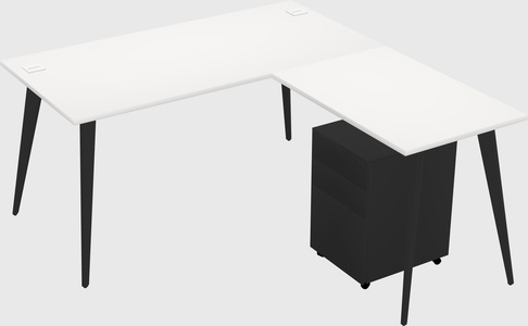 Modern L-shaped Office Desk