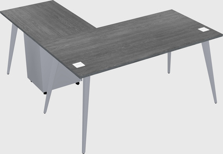 Modern l-shaped office desk