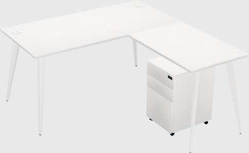 Modern L-shaped Office Desk