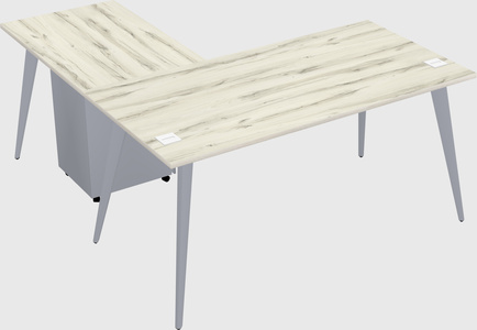 Modern l-shaped office desk