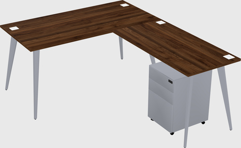 Modern L-shaped Office Desk