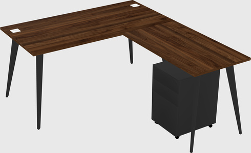 Modern L-shaped Office Desk