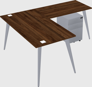 Modern l-shaped office desk