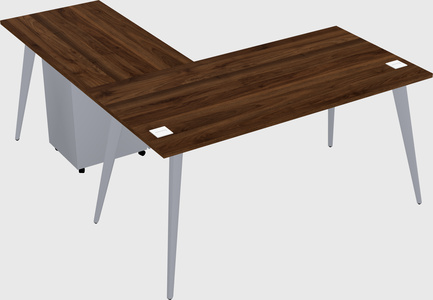 Modern l-shaped office desk