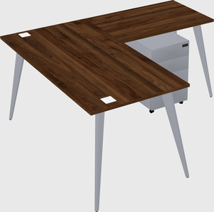 Modern l-shaped office desk