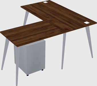 Modern l-shaped office desk