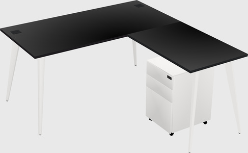 Modern L-shaped Office Desk
