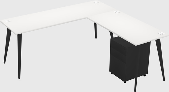 Modern L-shaped Office Desk