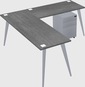 Modern l-shaped office desk