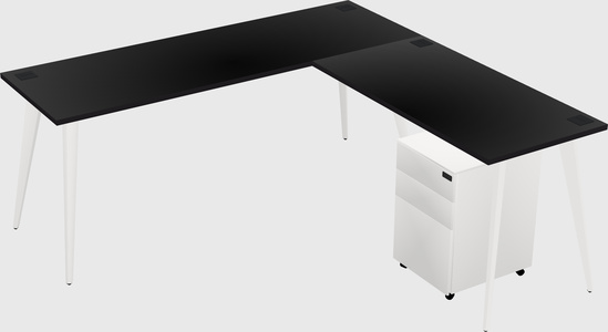Modern L-shaped Office Desk