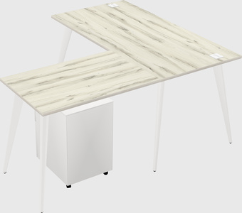 Modern l-shaped office desk