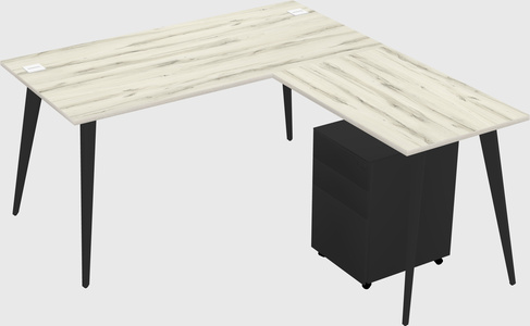 Modern L-shaped Office Desk