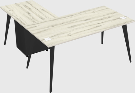 Modern l-shaped office desk