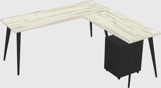 Modern L-shaped Office Desk