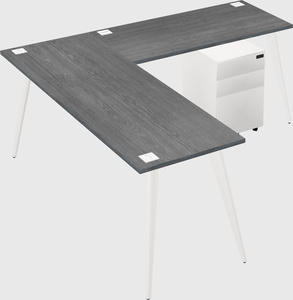 Modern l-shaped office desk