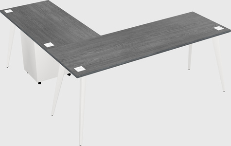 Modern l-shaped office desk