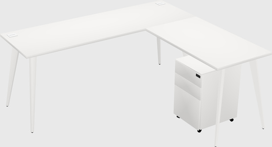 Modern L-shaped Office Desk