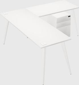 Modern l-shaped office desk