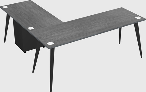 Modern l-shaped office desk
