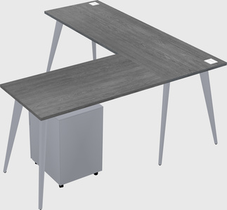 Modern l-shaped office desk