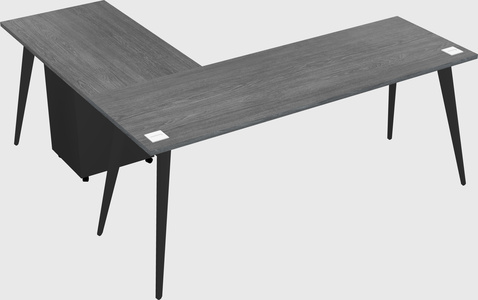 Modern l-shaped office desk