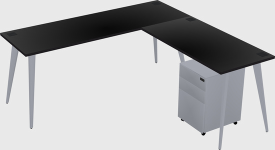Modern L-shaped Office Desk