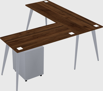 Modern l-shaped office desk