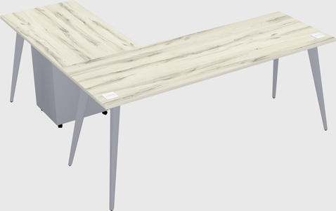 Modern l-shaped office desk