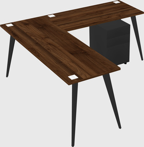 Modern l-shaped office desk