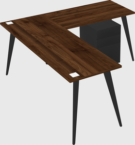 Modern l-shaped office desk