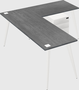 Modern l-shaped office desk