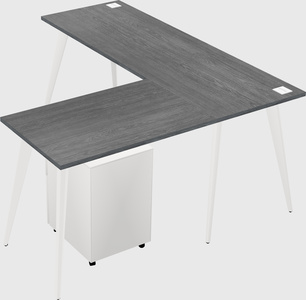 Modern l-shaped office desk