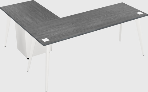 Modern l-shaped office desk
