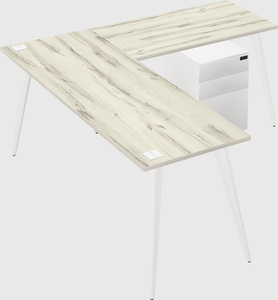 Modern l-shaped office desk