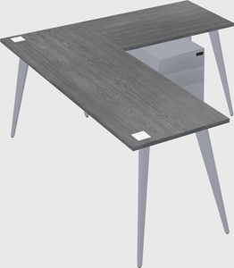 Modern l-shaped office desk