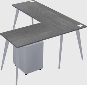 Modern l-shaped office desk