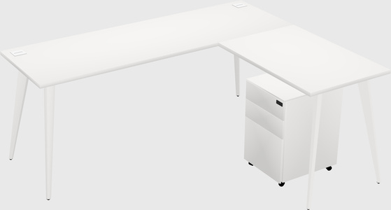 Modern L-shaped Office Desk