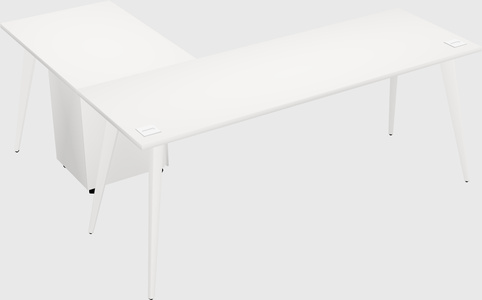 Modern l-shaped office desk