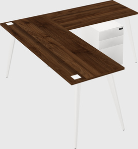 Modern l-shaped office desk