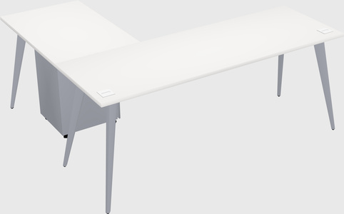 Modern l-shaped office desk