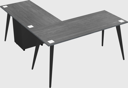 Modern l-shaped office desk