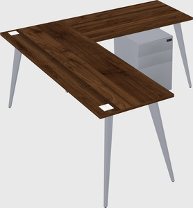 Modern l-shaped office desk