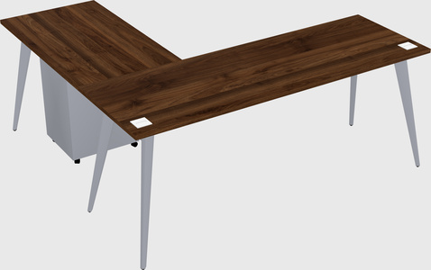 Modern l-shaped office desk