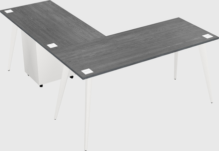 Modern l-shaped office desk