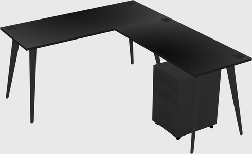 Modern L-shaped Office Desk