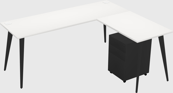 Modern L-shaped Office Desk