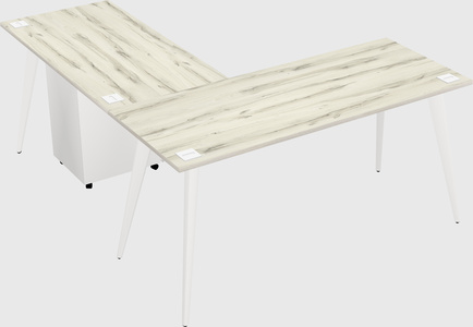 Modern l-shaped office desk