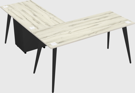 Modern l-shaped office desk